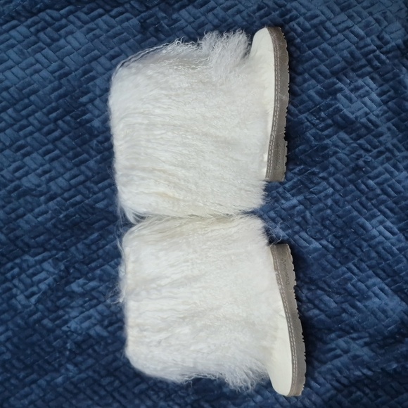 BearPaw Boetis II White Curly Lamb Sheepskin Footbed Boots Size 8, NWT - Picture 10 of 17